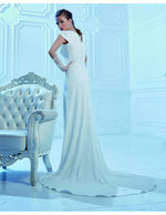 Venus Bridal TB7777 Modest Wedding Dress back from A Closet Full of Dresses