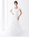 Venus Bridal 7615 White Modest Wedding Dress from A Closet Full of Dresses